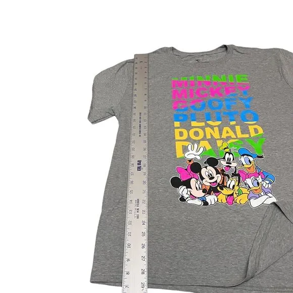 Disney Parks T Shirt XL Mickey Friends Ears Colorful World Logo Family Daisy - Picture 2 of 7